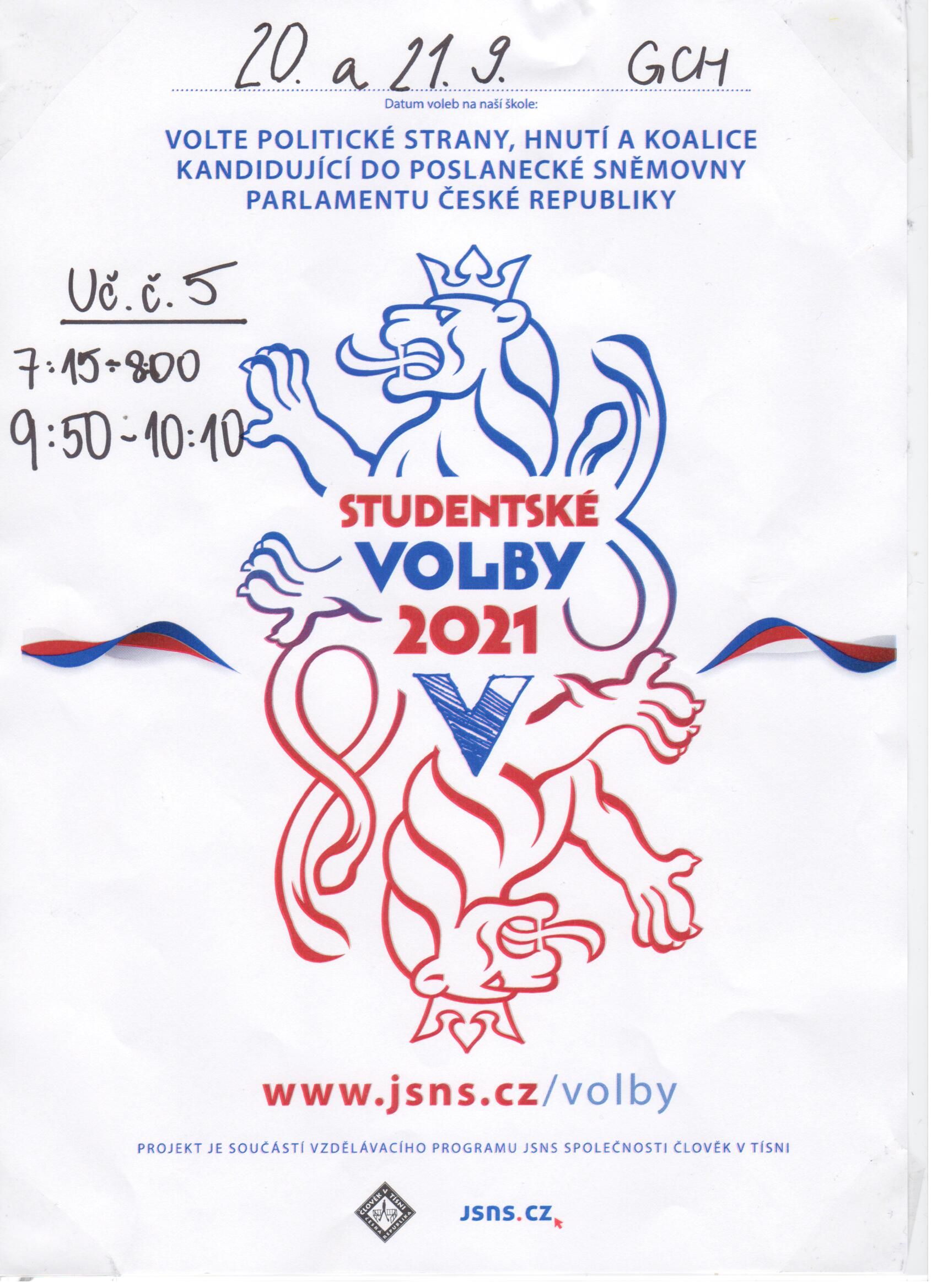 Studentské volby 2021