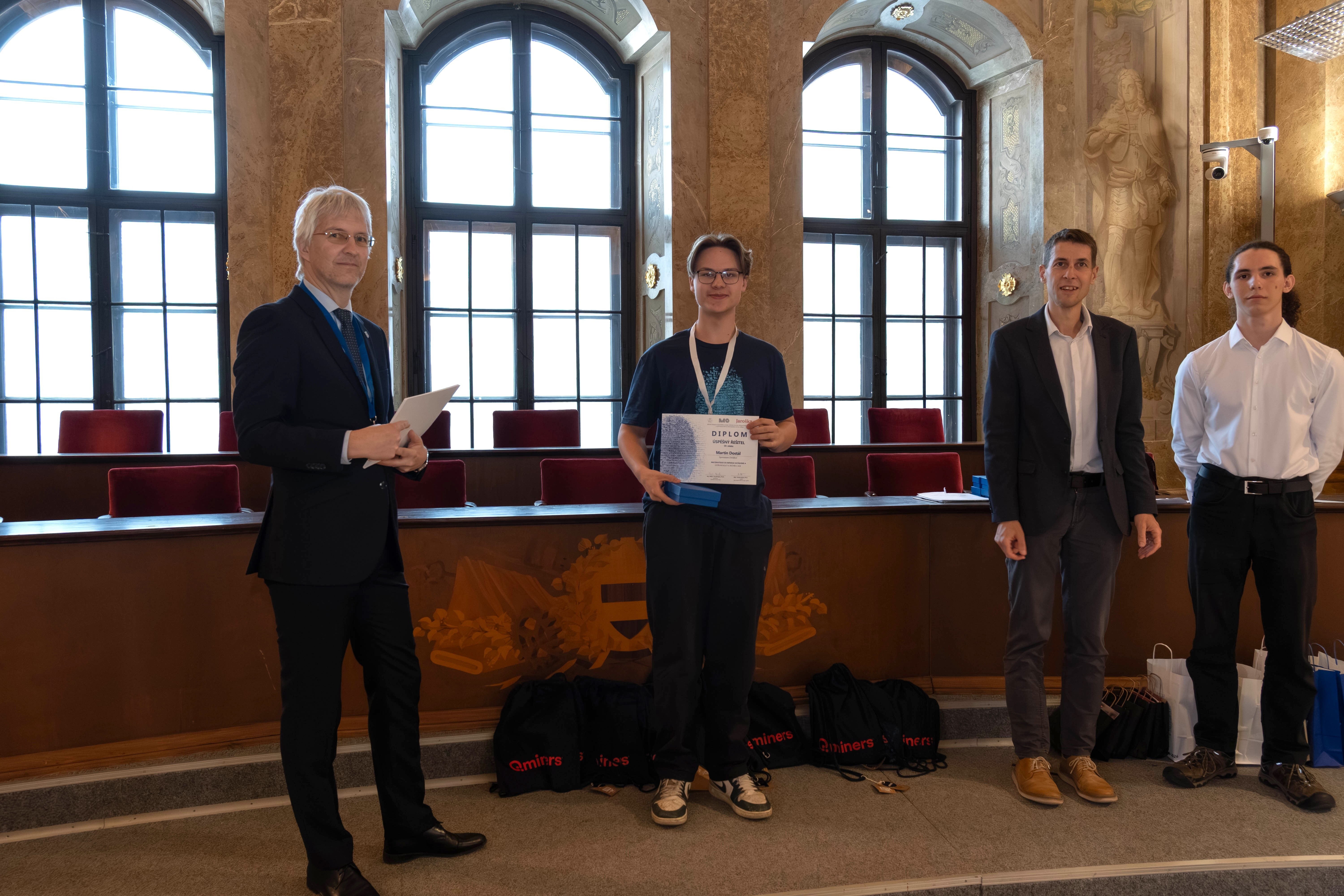 Vyhlášení výsledků celostátního kola matematické olympiády 2026